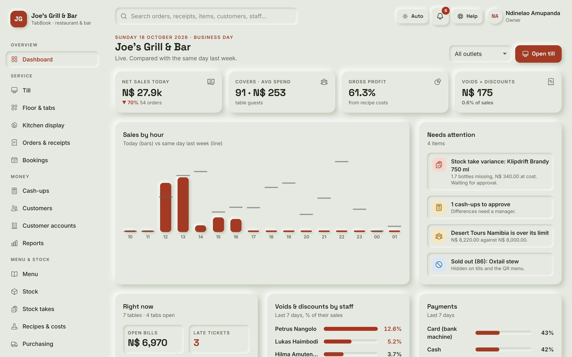 TabBook screenshot